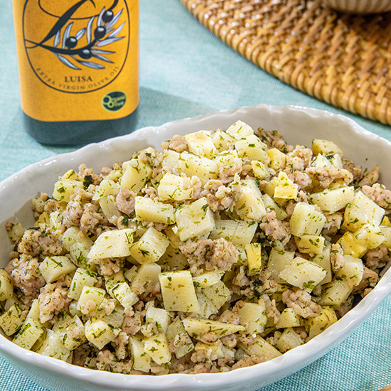 たけのこと青のりの塩そぼろ