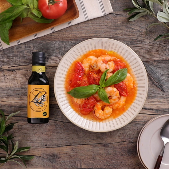 フレッシュトマトのイタリアンエビチリ