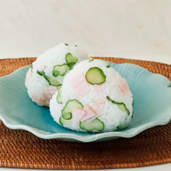 塩もみきゅうりおにぎり