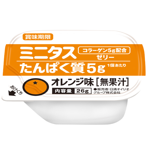 ミニタス　たんぱく質ゼリー　オレンジ味　おまとめ買い　10%OFF　送料無料