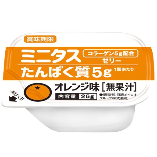 ミニタス　たんぱく質ゼリー　オレンジ味　9個　30%OFF