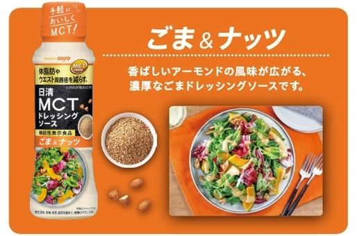 機能性表示食品　日清MCTドレッシングソース　ごま＆ナッツ　30%OFF