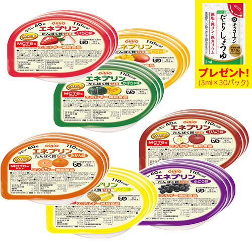 エネプリン　全種×3個・お味見セット　送料無料　「だしわりしょうゆミニパック」プレゼント