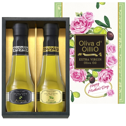 Oliva d' OilliO エキストラバージン オリーブオイルギフト 2本セット　母の日スリーブ