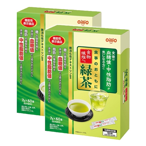 【定期購入】機能性表示食品　食事のおともに食物繊維入り緑茶×2箱