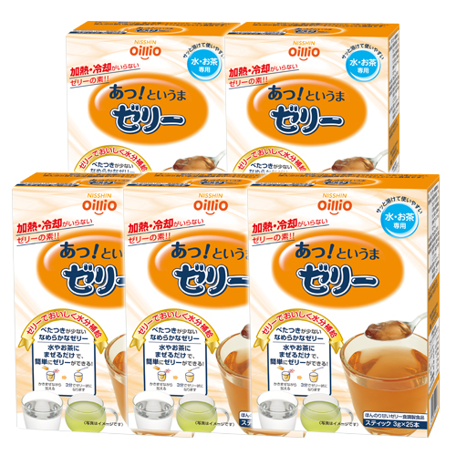 【定期購入】あっ!というまゼリー (3g×25本)×5箱