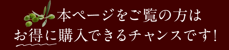 本ページをご覧の方はお得に購入できるチャンスです！