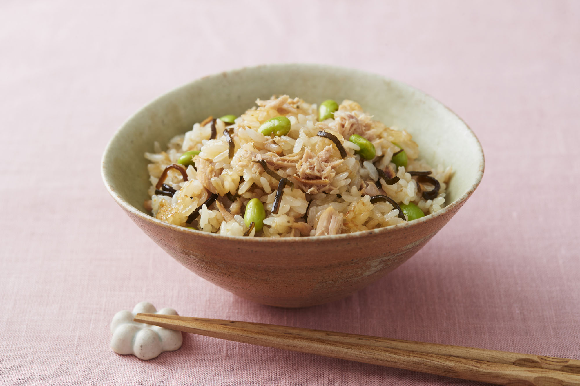 ツナと枝豆の炊き込みご飯