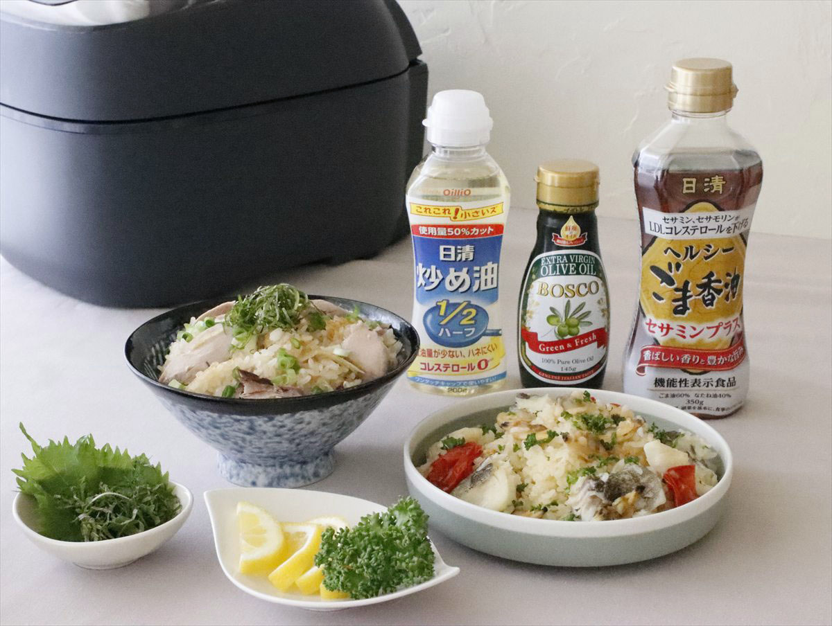 オイルを入れて風味豊かに！炊き込みご飯レシピ