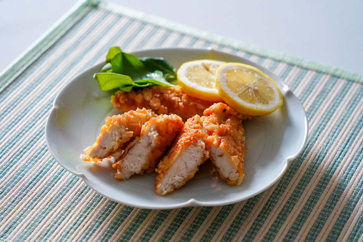 ささみの崩しせんべいあげ