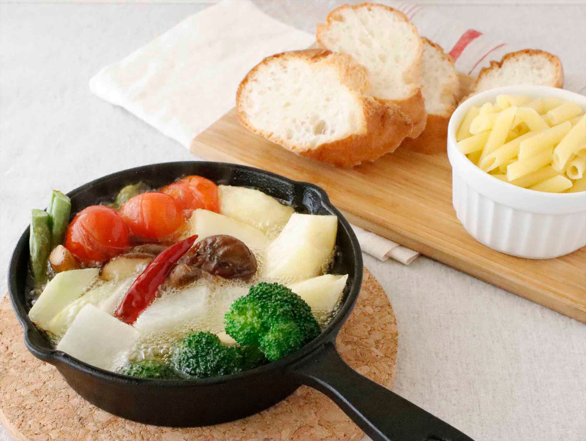 野菜たっぷりアヒージョ2