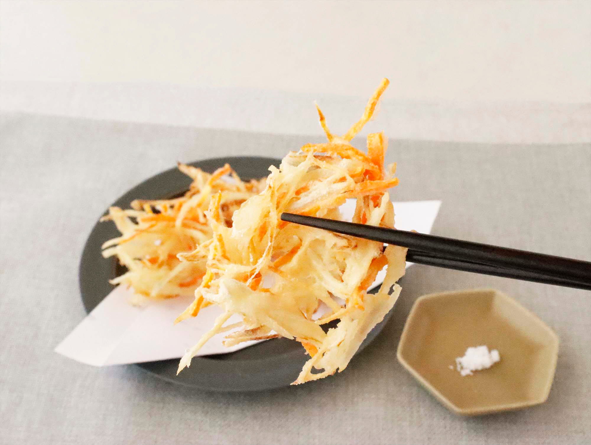 常備野菜のシンプルかき揚げ2