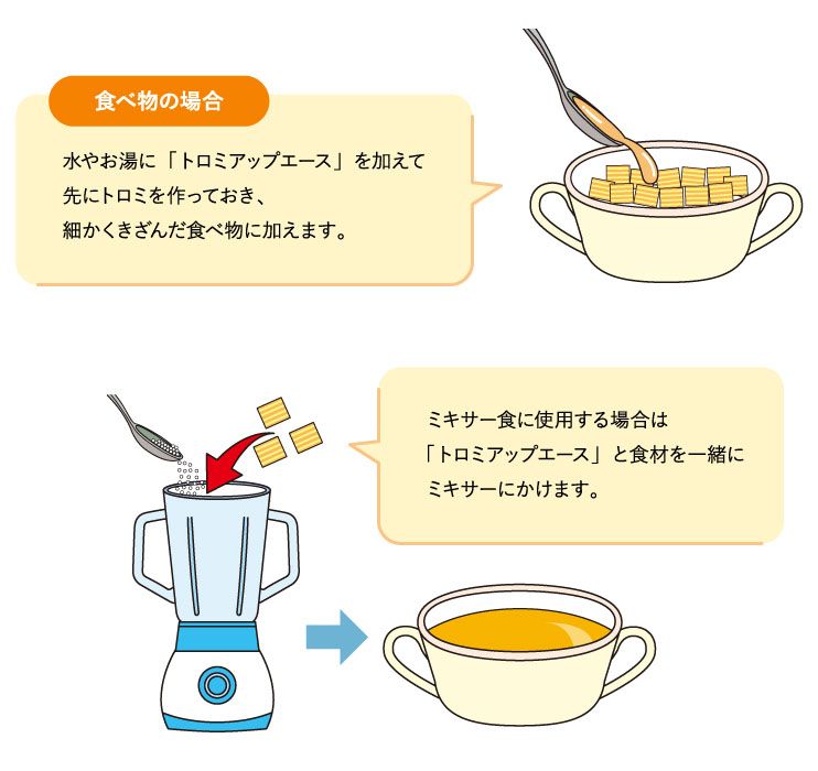 トロミのつけ方（食べ物）