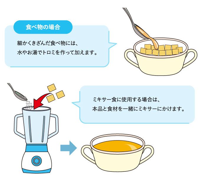 トロミのつけ方（食べ物）